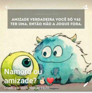 Namoro ou Amizade