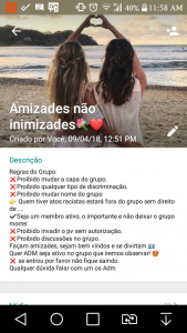 Amizades não inimizades ?