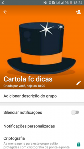 Cartola fc dicas