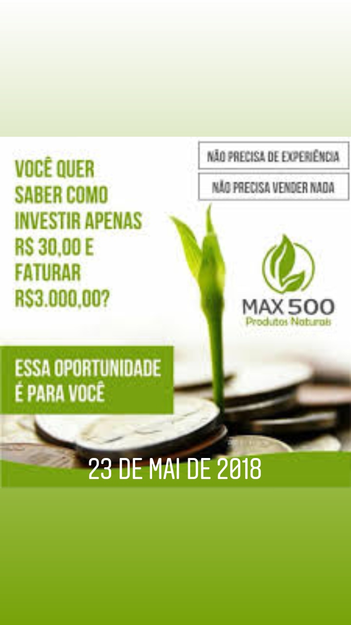 Oportunidade de negócios MAX500