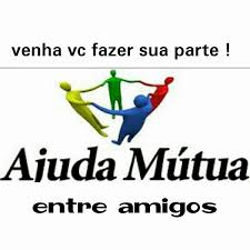 Ajudar mútua enfrente amigos