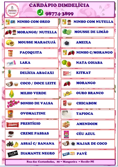 DimDelicia Sacolé Gourmet