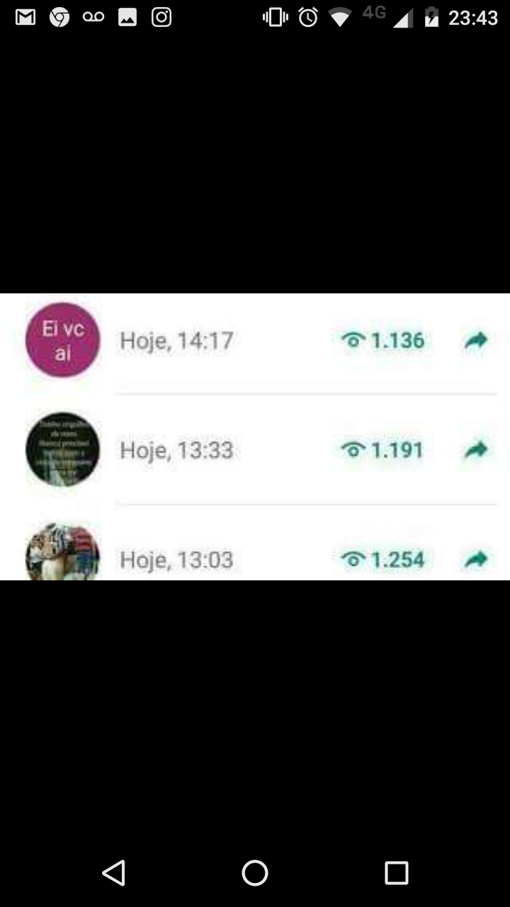 Visualizaçao no status??✔