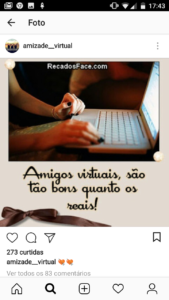 Amizades virtual