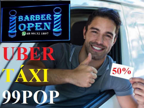 Barbearia para Uber, 99pop, Taxi com Desconto e Vários Serviços