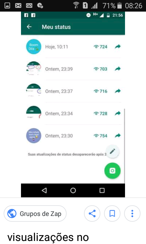 ?? Status bombando??