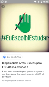 Foco nos estudos