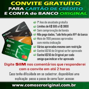 Banco original indicações