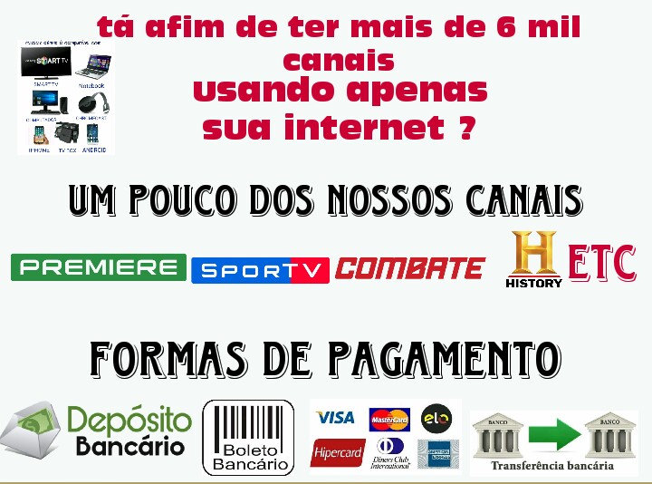 Canais por internet super barato
