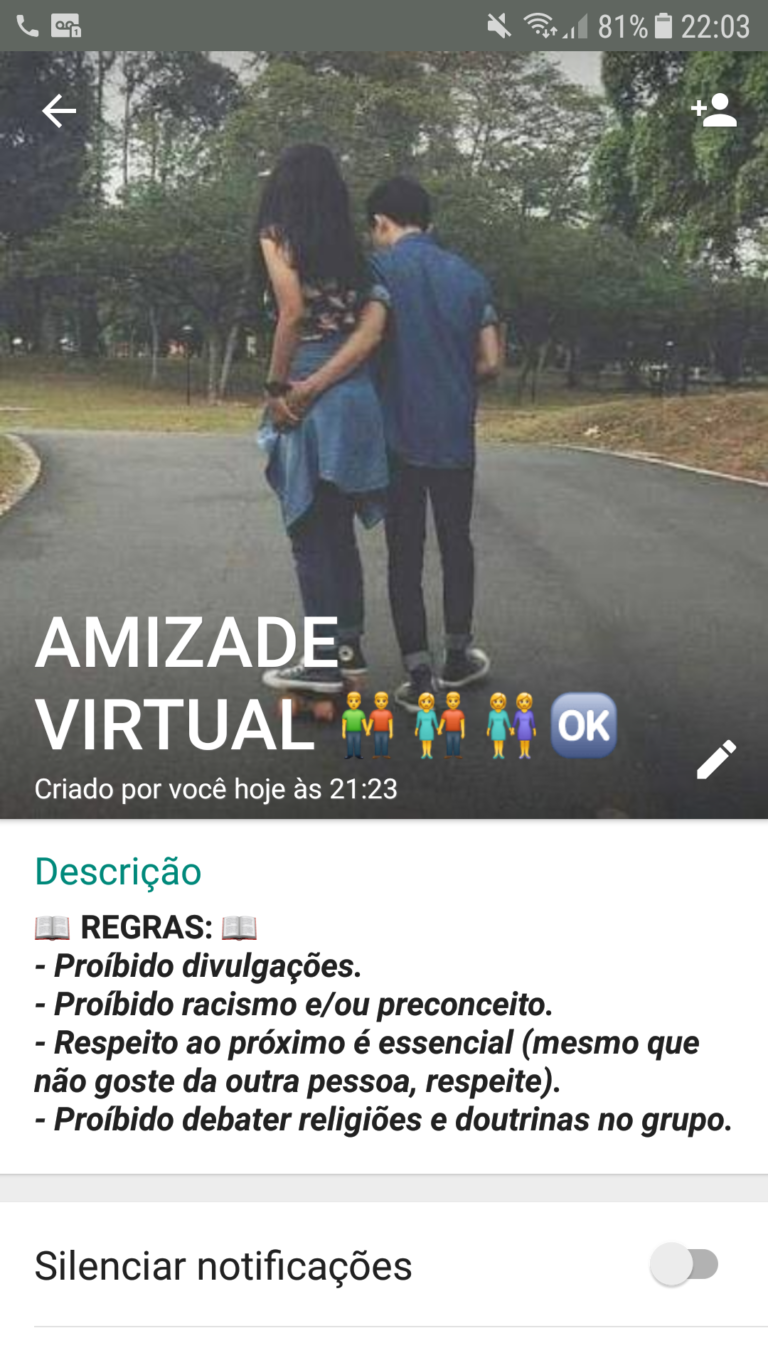 AMIZADE VIRTUAL ????
