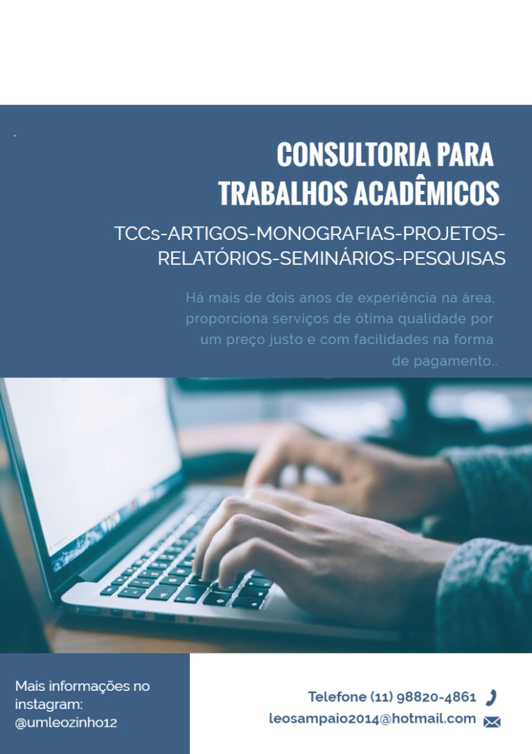 Consultoria p/ Trabalhos de Faculdade