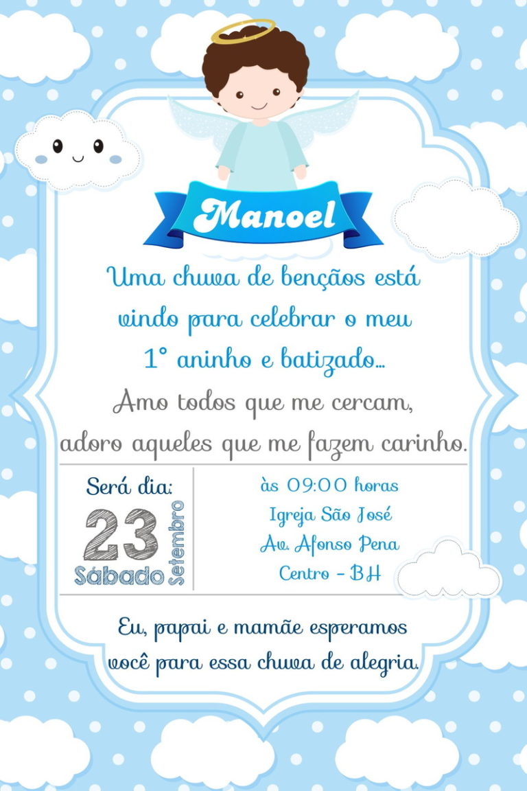 Convites Personalizados para Festas – Batissismo!