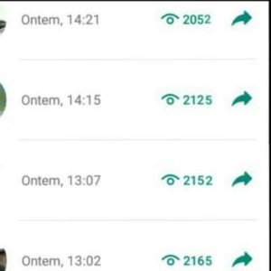 Olhei o seu Status
