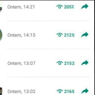 Olhei o seu Status