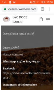 Renda extra pão de mel