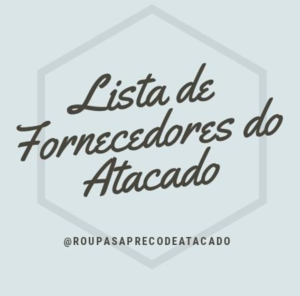 LISTA DE FORNECEDORES DO ATACADO