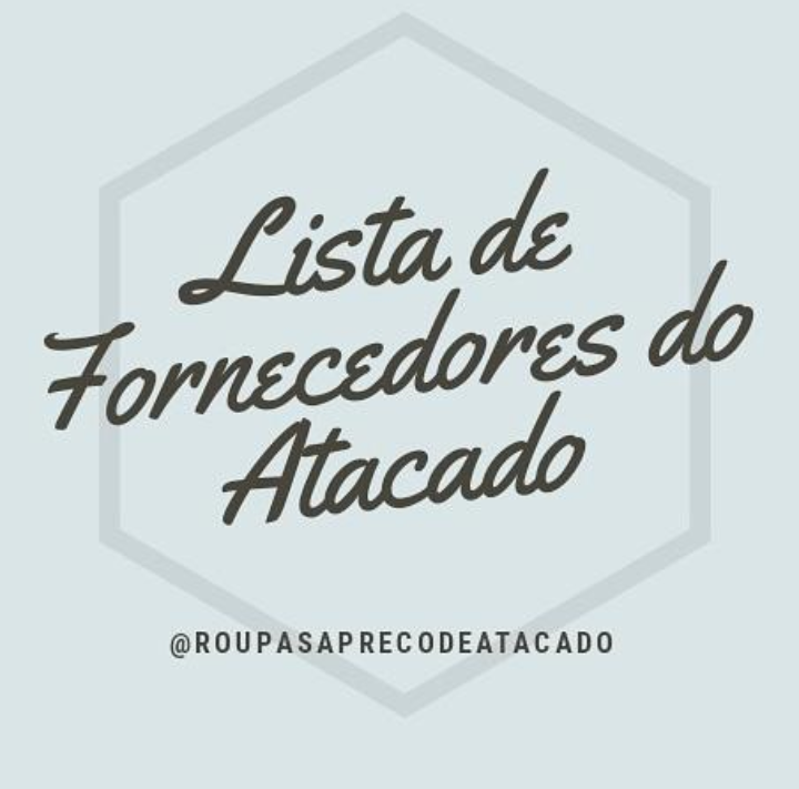 LISTA DE FORNECEDORES DO ATACADO