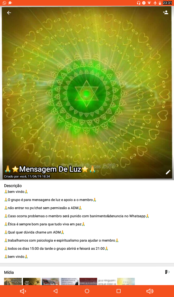 ?Mensagem de Luz?