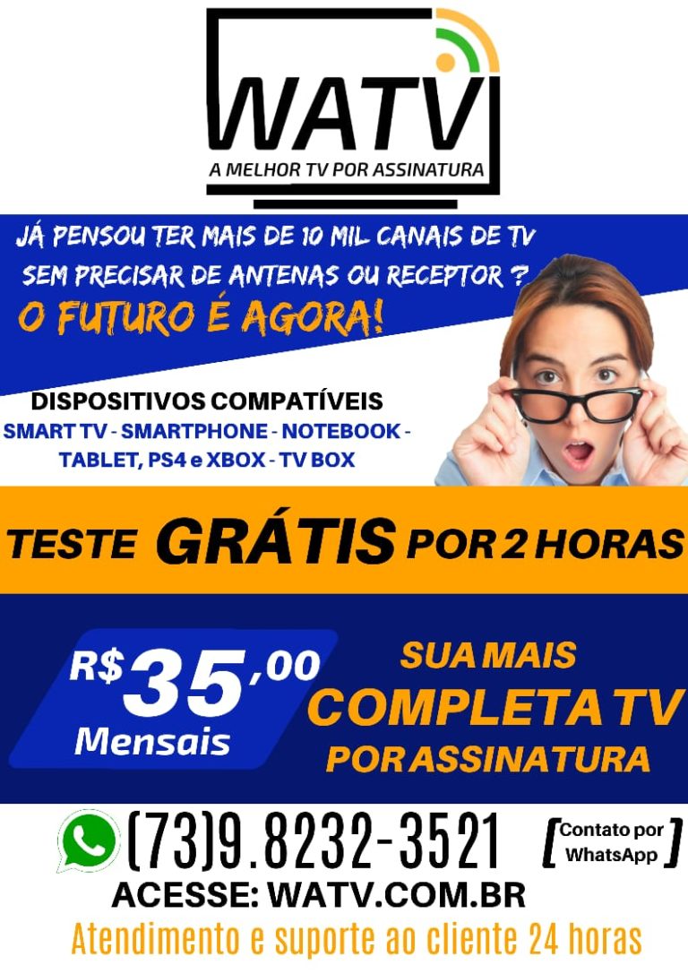 TESTES GRÁTIS DE IPTV watv.com.br