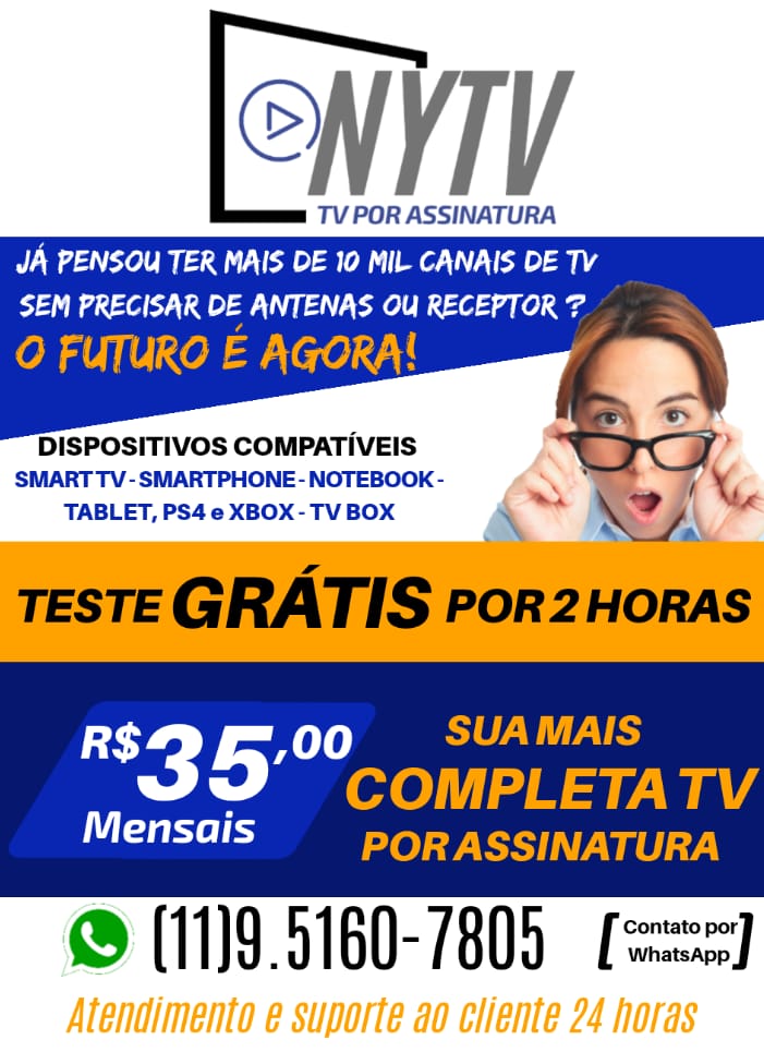TESTE GRATIS NYTV