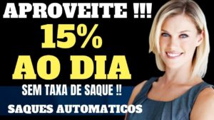 LIRA 15% AO DIA!!