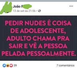 Grupo desinteressante/ leia as regras fé