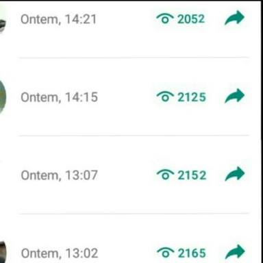 Visualizações em status bombado