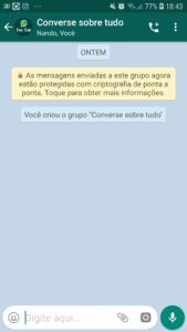 Converse o que quiser