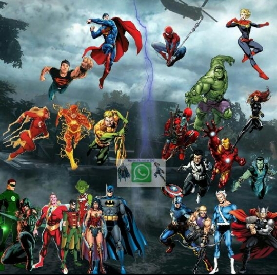 Heróis Marvel vs DC