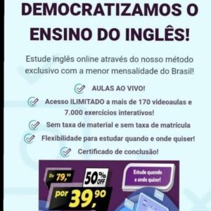 Inglês ao vivo por 49,90