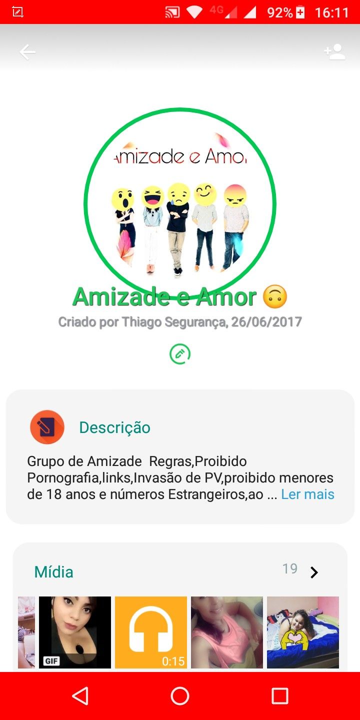 Amizade e Amor