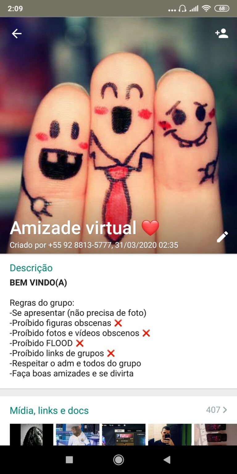 Amizade virtual ♥️