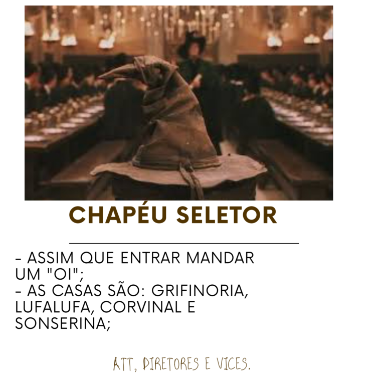 Chapéu Seletor// RPG