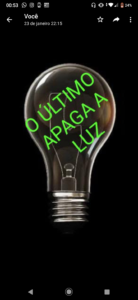 O último apague a luz
