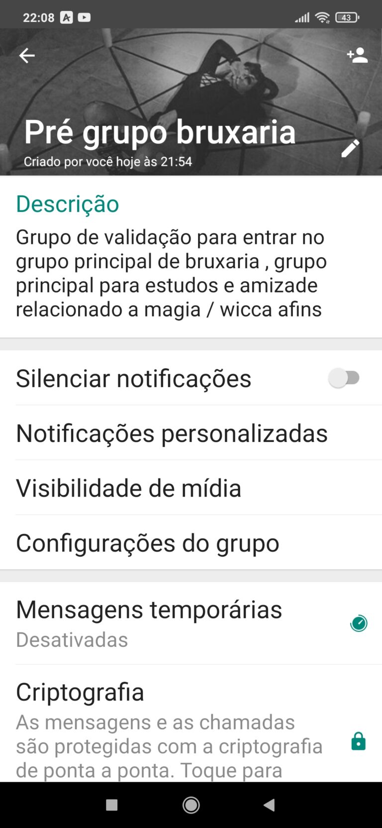 Pré grupo bruxaria