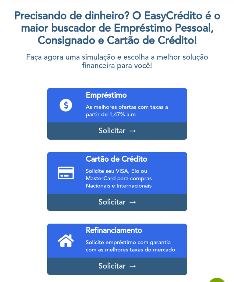 Faça seu empréstimo