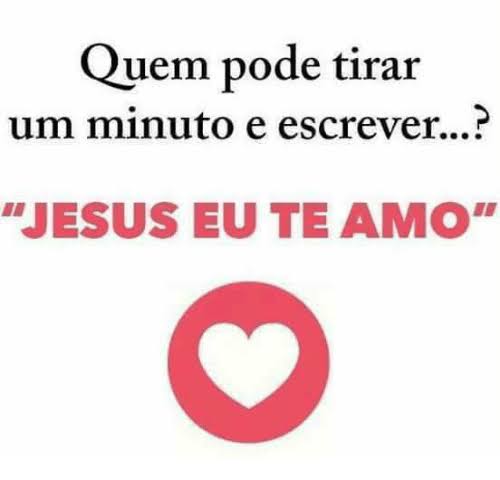 Jesus eu te amo