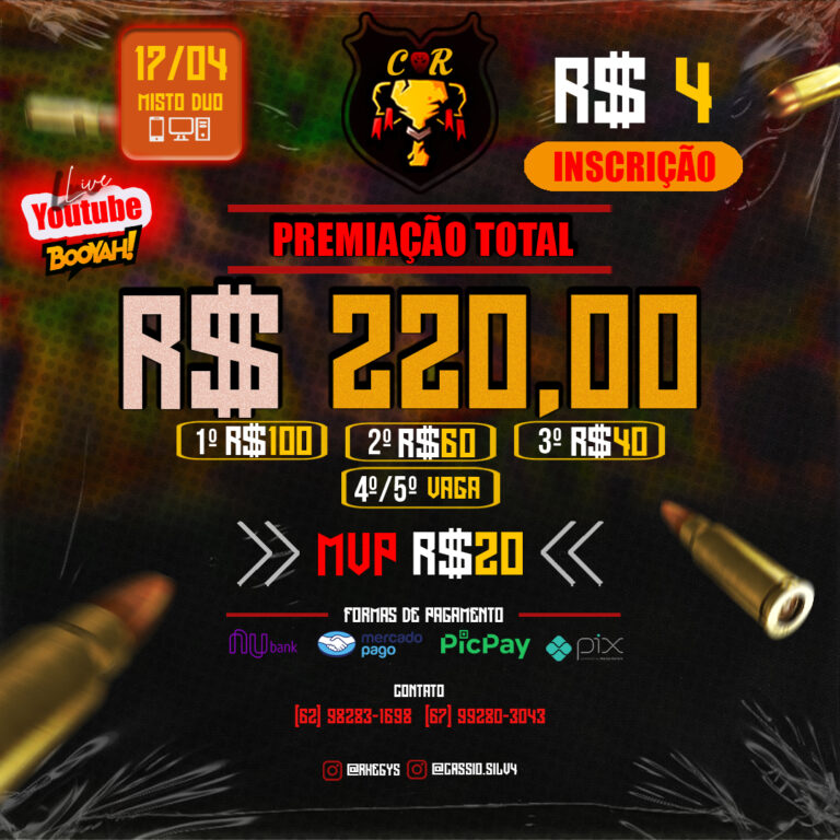 CAMP – DUO MISTO – FREE FIRE – CR eSPORTS