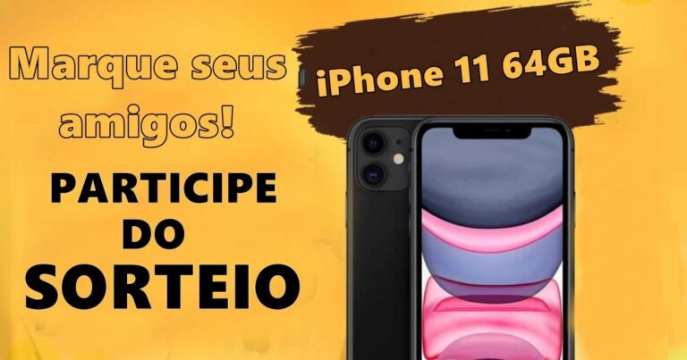 SORTEIO IPHONE 11 64 GB.