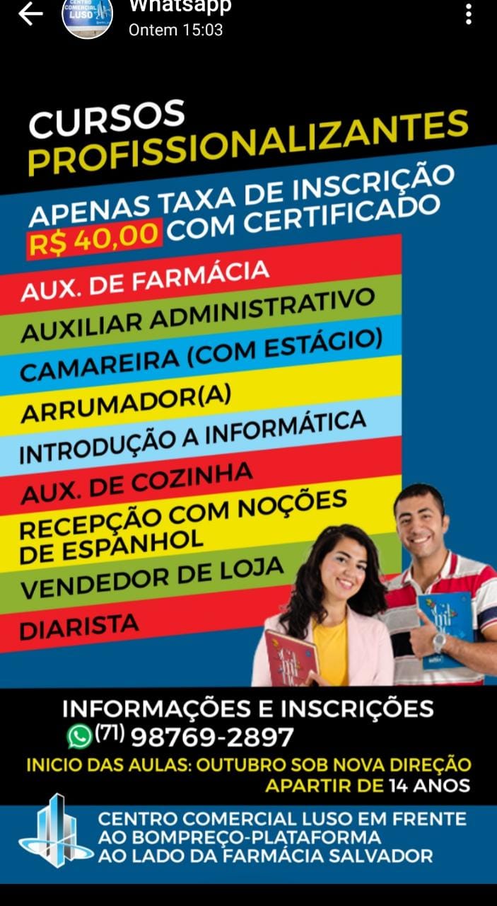 Cursos profissionais
