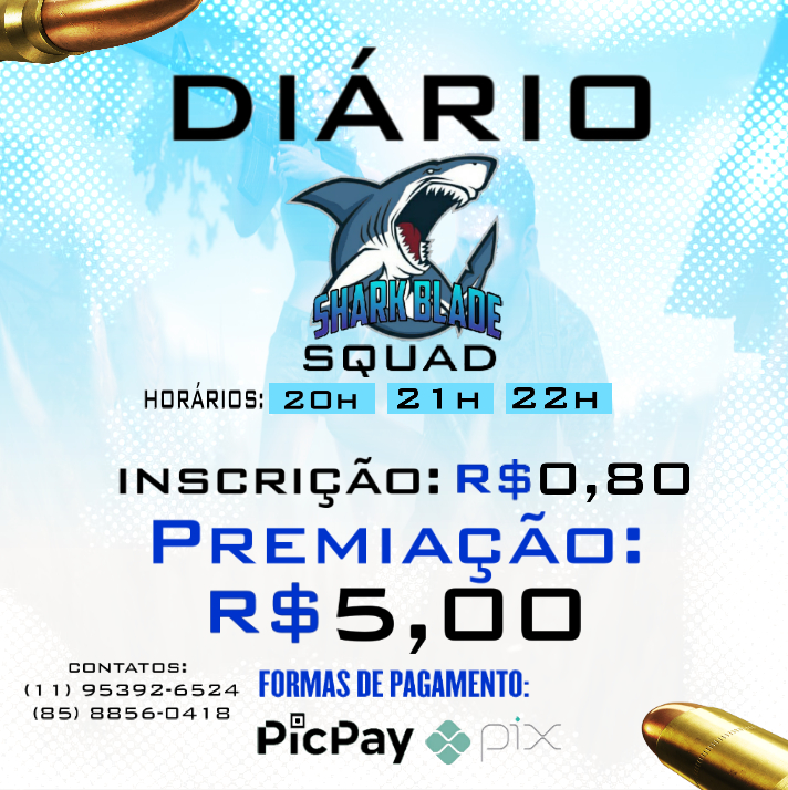 DIÁRIO DE FREE FIRE SHARK BLADE