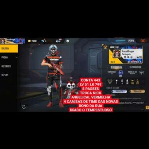 VENDAS DE CONTA FREE FIRE