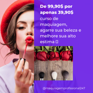 Maquiagem web, auto estima