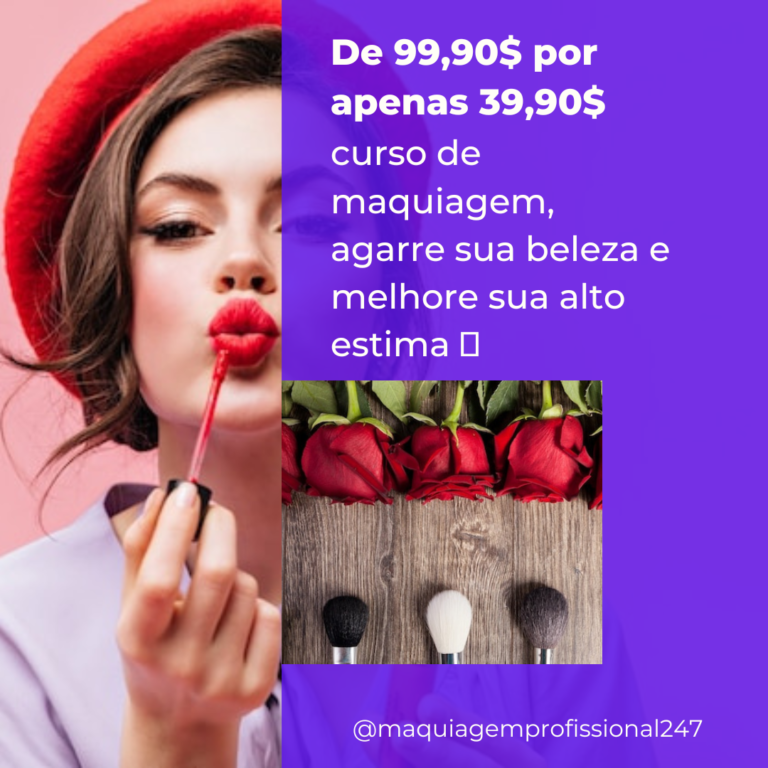Maquiagem web, auto estima