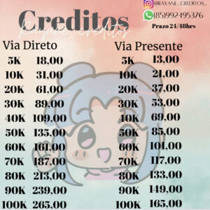 Vendas de créditos imvu
