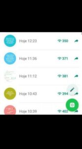 Visualização nos status