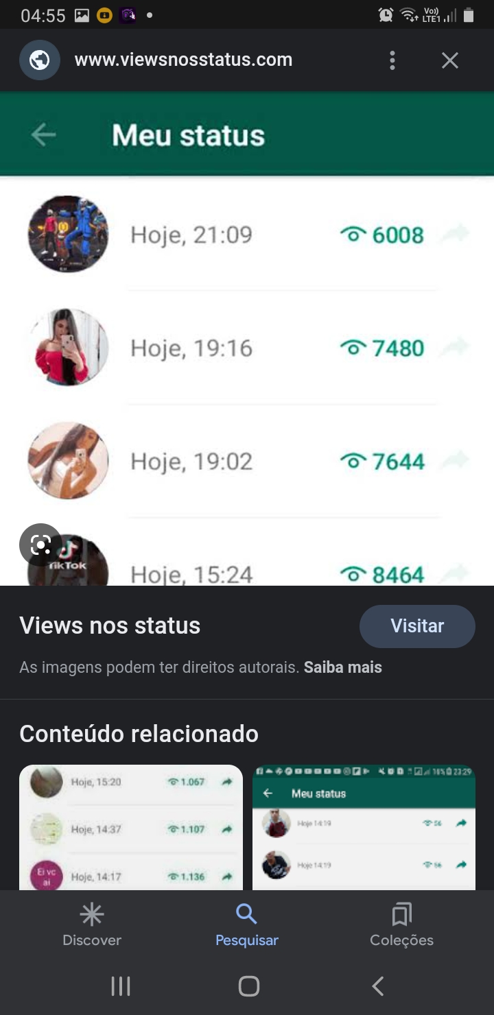 Grupo de viws nos status