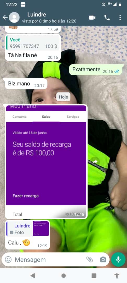 Recarga vivo 18$ 100 de crédito