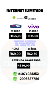 Internet ilimitada por 2.50 iphone e android