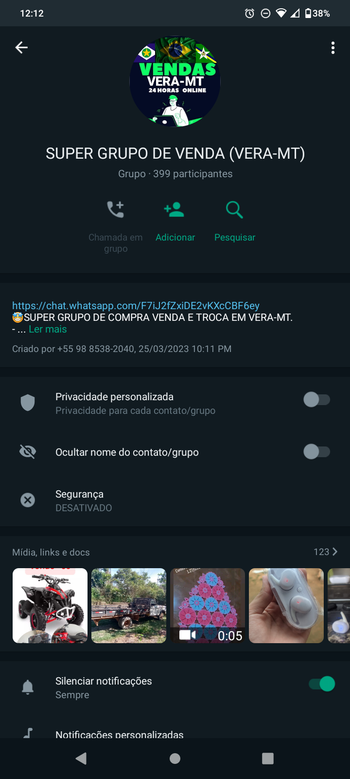 66 Grupo de compra e venda em Vera Mato Gros